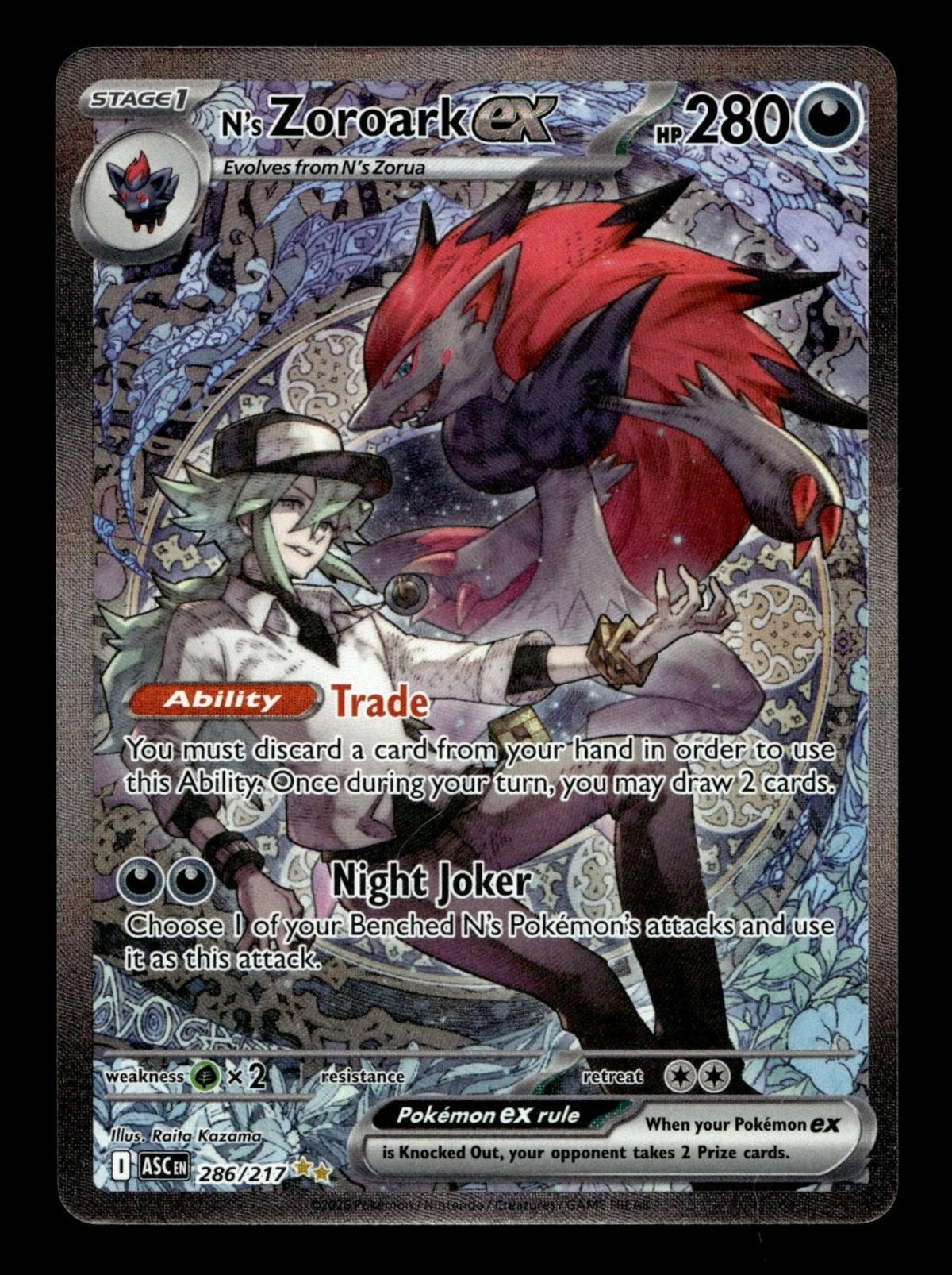 N’s Zoroark ex 286/217 – Ascended Heroes – SIR